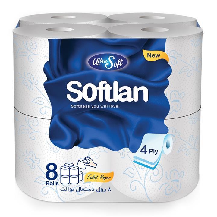 دستمال توالت سافتلن بسته 8 عددی Softlan Ultra Soft Toilet Paper 8pcs